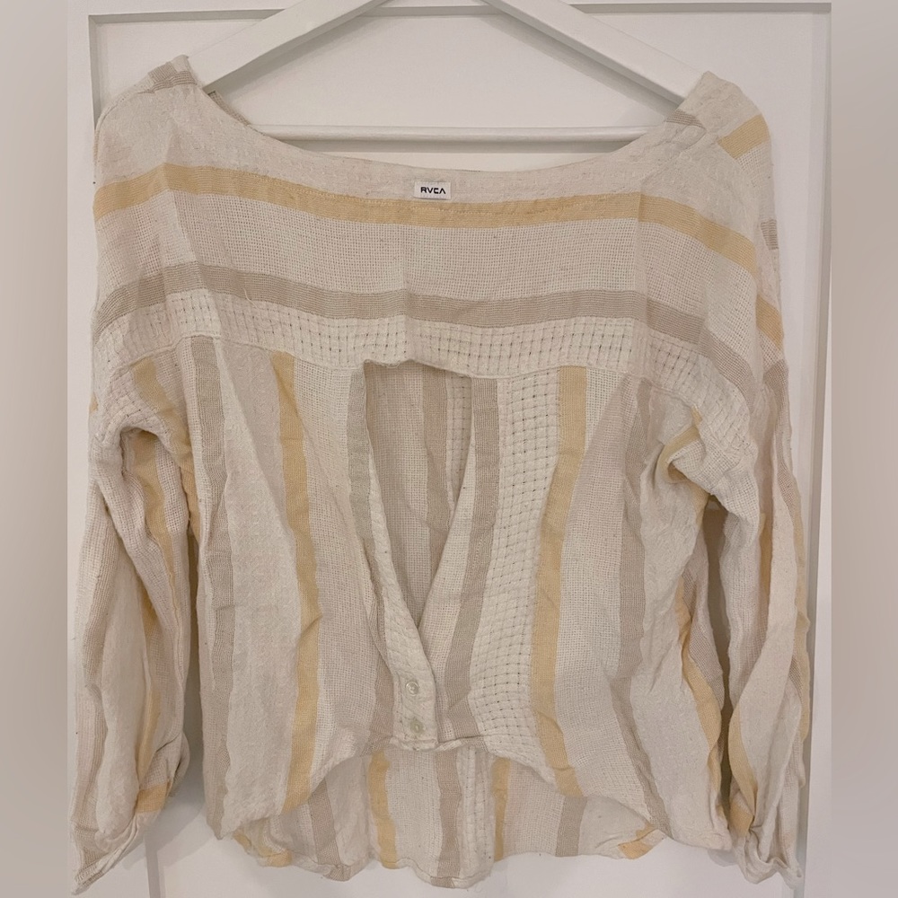 RVCA Linen Blend Blouse